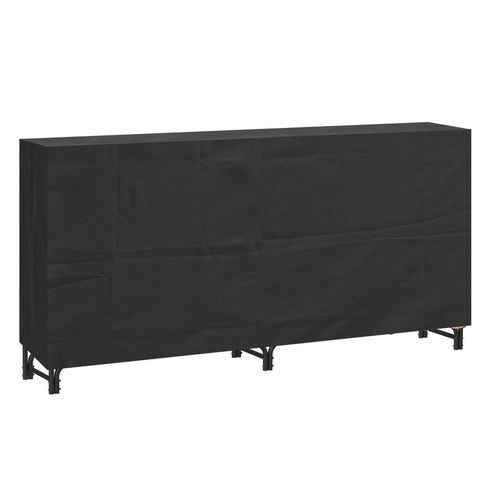 Neo 240cm Outdoor Metal Log Holder Storage Rack with Cover